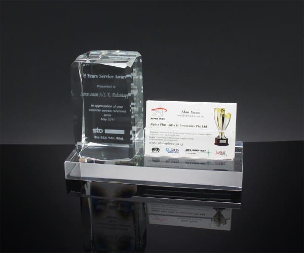 Customized Gifts ALGC0035 – Crystal Card Holder | Buy Online at Trophy-World Malaysia Supplier