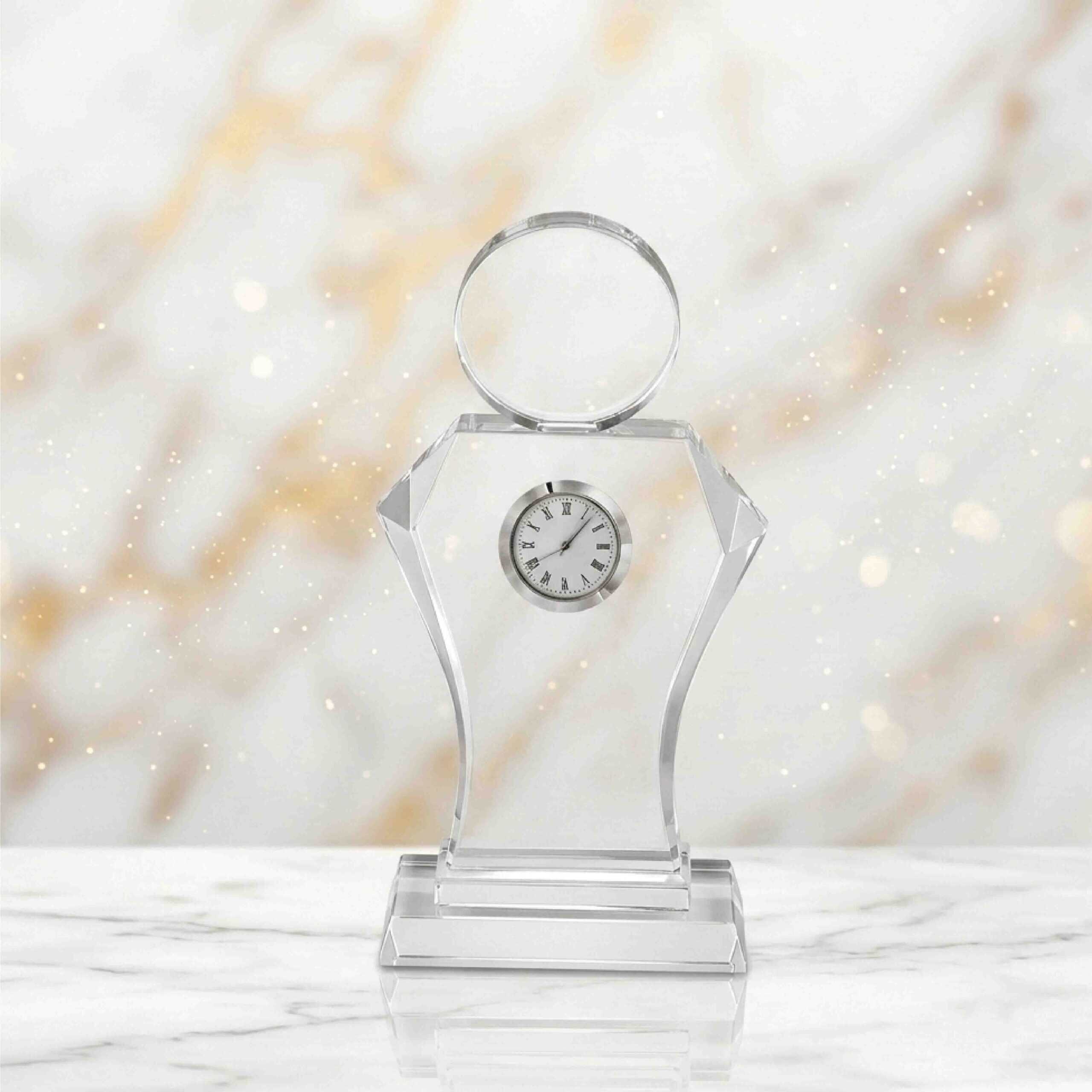 Customized Crystal Desktop Clock ALGC0040 | Buy Online at Trophy-World Malaysia Supplier Customized Crystal Desktop Clock ALGC0040 | Buy Online at Trophy-World Malaysia Supplier