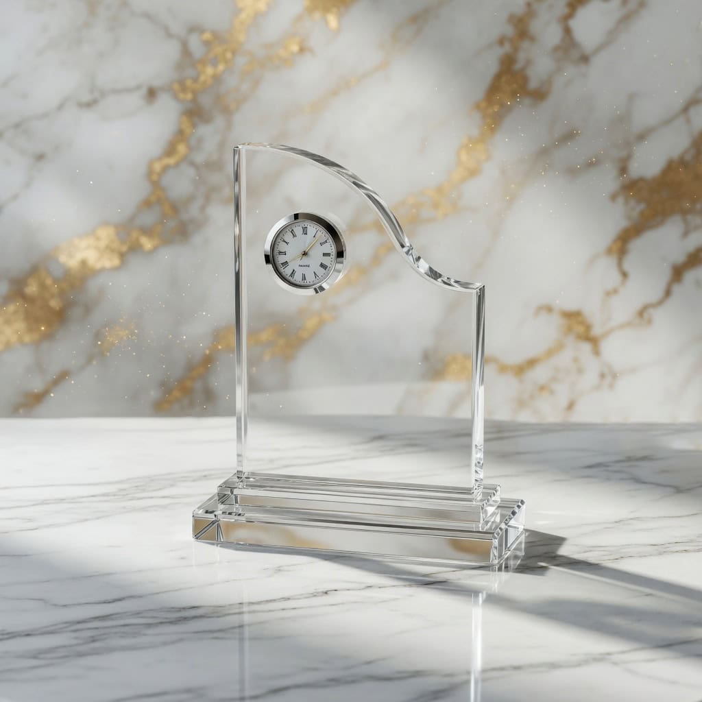 Customized Crystal Desktop Clock ALGC0042 | Buy Online at Trophy-World Malaysia Supplier Customized Crystal Desktop Clock ALGC0042 | Buy Online at Trophy-World Malaysia Supplier
