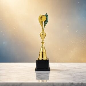 Acrylic Awards Golden Blue Trophy A0002 | Buy Online at Trophy-World Malaysia Supplier
