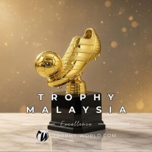 Acrylic Awards Golden Boot Trophy A0005 | Buy Online at Trophy-World Malaysia Supplier