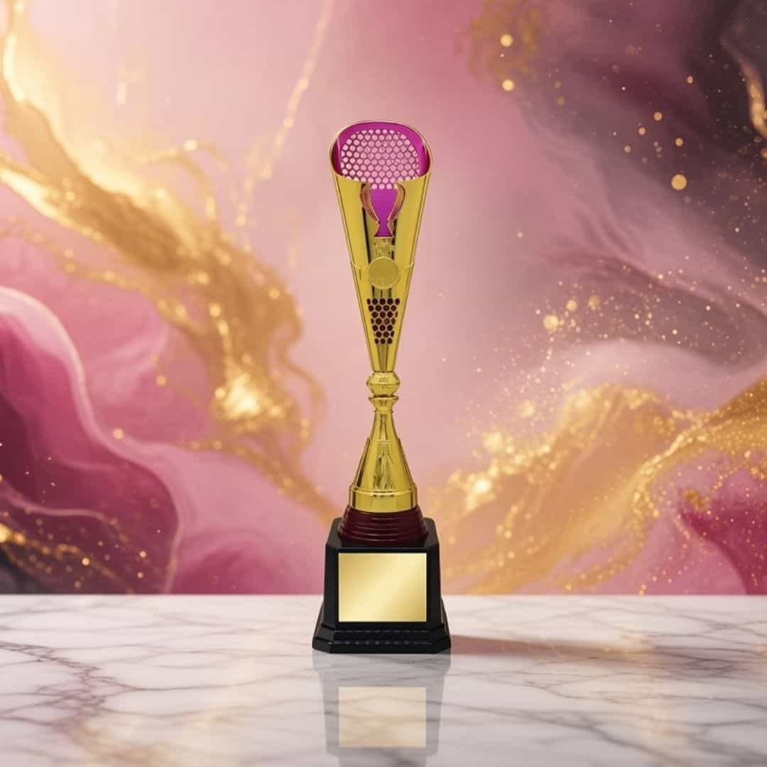 Acrylic Awards Golden Pink Trophy A0001 | Buy Online at Trophy-World Malaysia Supplier Acrylic Awards Golden Pink Trophy A0001 | Buy Online at Trophy-World Malaysia Supplier