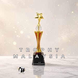 Acrylic Awards Golden Star Trophies A0008 | Buy Online at Trophy-World Malaysia Supplier